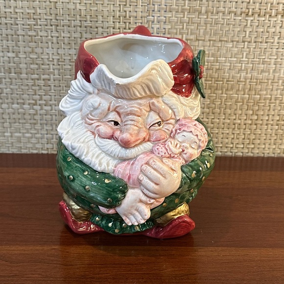 🎄🌟HP🌟VTG 1989 Fitz & Floyd Christmas Old World Elf Ceramic Pitcher - Picture 3 of 15